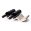 Alkaline Zigzag Wine Rack - Sand with two wine bottles