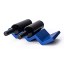 Alkaline Zigzag Wine Rack - Cobalt Blue with two wine bottles
