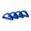 Alkaline Arched Napkin Rings, Set of 4 - Cobalt Blue