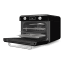 Smeg Retro Countertop Steam Oven - Glossy Black angle