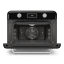 Smeg Retro Countertop Steam Oven - Glossy Black angle