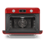Smeg Retro Countertop Steam Oven - Fiery Red angle