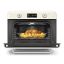 Smeg Retro Countertop Steam Oven - Vintage Cream angle