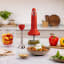 Smeg Retro Hand Blender 4-Piece, 700W - Fiery Red with food