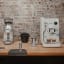 Smeg Minipro Espresso Machine - Matte White on the table