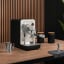 Smeg Minipro Espresso Machine - Matte Black on the table
