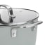 Laura Ashley Non-Stick Casserole Pot With Glass Lid, 28cm - Sage Leaf detail