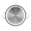 Laura Ashley Non-Stick Casserole Pot With Glass Lid, 28cm - Dark Slate angle