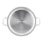 Laura Ashley Non-Stick Casserole Pot With Glass Lid, 28cm - Dark Dove Grey angle