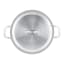 Laura Ashley Non-Stick Casserole Pot With Glass Lid, 28cm - Sage Leaf angle