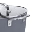 Laura Ashley Non-Stick Casserole Pot With Glass Lid, 28cm - Dark Slate detail