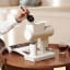 Timemore Sculptor 064S Espresso+ Flat Burr Grinder - White refilling coffee beans