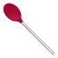 Tovolo Silicone Mixing Spoon with Stainless Steel Handle - Viva Magenta