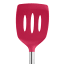 Tovolo Silicone Slotted Turner with Stainless Steel Handle - Viva Magenta close up