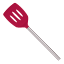 Tovolo Silicone Slotted Turner with Stainless Steel Handle - Viva Magenta
