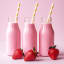 NOMU Reduced Sugar Pink Milk, 250g with strawberries 