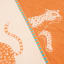 Fieldbar Seabed Beach & Bath Towel, 95cm x 170cm - Orchard Orange detail