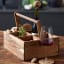 HOLM Acacia Wood Multi Box with a bottle of wine