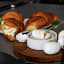 Zone Denmark Singles Egg Slicer - Warm Grey with an egg