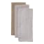 Salisbury & Co Hampstead Tea Towels, Set of 3 - White/Grey