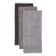 Salisbury & Co Hampstead Tea Towels, Set of 3 - Black