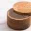 Salisbury & Co Calla Mango Wood Salt Pig - White detail