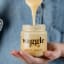 Waggle Creamed Canola Blossom Honey, 340g with a spoon