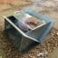 Pretzel Stainless Steel Fire Pit Grill-Skillet with meat