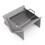 Pretzel Fire Pit with Carrier Bag and Grill - Silver & Stainless Steel
