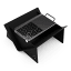 Pretzel Fire Pit with Carrier Bag and Grill-Skillet - Black and Stainless Steel