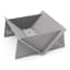 Pretzel Fire Pit with Carrier Bag and Grill-Skillet - Silver & Stainless Steel angle
