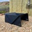 Pretzel Fire Pit XL - Black on the ground
