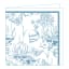 NapKin Cole Catfish Blue Biodegradable Paper Napkins, Pack of 25 detail