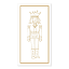 NapKin Cole Nutcracker Christmas Biodegradable Paper Napkins, Pack of 20 - Gold angle