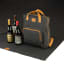 Luuks Geoffery Canvas 3-Bottle Picnic Backpack and Blanket detail with a blanket