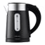 Mellerware Double Wall Compact Cordless Stainless Steel Kettle, 0.8L - Black