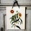 Hendrik Willem Yellow Dahlia Botanical A4 Gift Bags, Set of 3 hung on a door knob