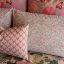 India Ink Monet's Garden Pillowcases, Set of 2 on the bed