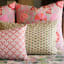 India Ink Pistachio Dandelion Pillowcases, Set of 2 on the bed