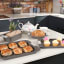 Laura Ashley Non-Stick Carbon Steel Oven Tray - 32cm with hot cross buns