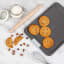 Laura Ashley Non-Stick Carbon Steel Baking Sheet, 40cm with cookies
