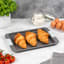 Laura Ashley Non-Stick Carbon Steel Baking Tray, 33cm with croissants 