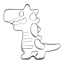 Tala Stainless Steel Crocodile Cookie Cutter
