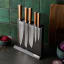 Wolstead Satoru Damascus Knife Block Set, 6-Piece on the kitchen counter