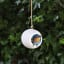 Bird Feeders By Steff Ceramic Bird Feeder - Chun Blue in tree with bird