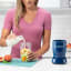 Nutribullet Limited Edition Gloss 600W High-Speed Blender, 7-Piece - Navy Blue on the kitchen counter