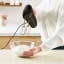 Moulinex Quick Mix Hand Mixer, 300W in use with cream