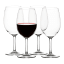 Salisbury & Co Unbreakable Red Wine Glasses, Set of 4 detail with red wine