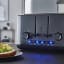 Swan Stealth 4-Slice Electronic Toaster on the kitchen counter