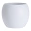 Thread Office Round Antique Finish Planter - White